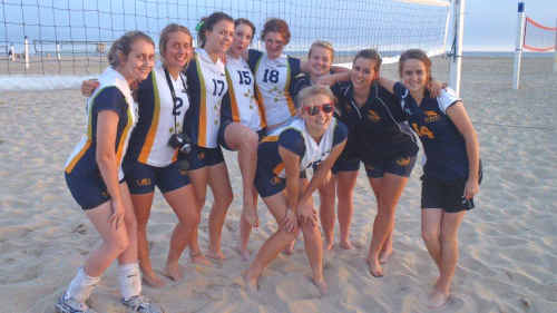 Gladstone State High School Volleyball Team at Huntington State Beach. Gladstone State High School Volleyball Team at Huntington State Beach.